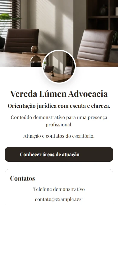 Microsite de Advocacia