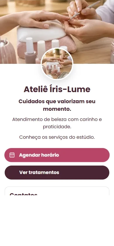 Microsite de Beleza